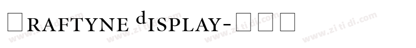 Graftyne Display字体转换